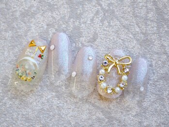 カトルナフ(quatre fois neuf)/大人クリスマスネイル