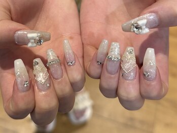 リンドネイル バイ モカ アンド ララ(Lind nail by moca and LaLa)/【mian】キラキラ/推しネイル