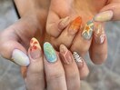 カラフル夏ネイル