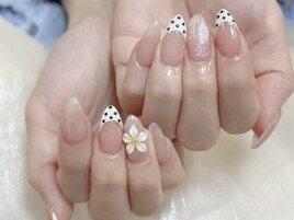 夏に大人気3Dフラワーネイル