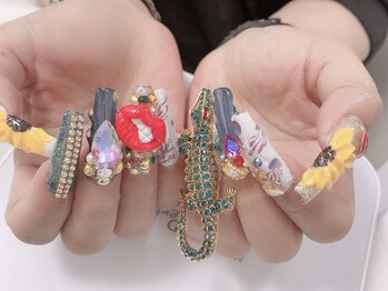 だんごバレエ団202/好きなもの詰め込みネイル