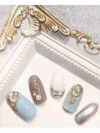 囲みシェルアートネイル￥12100