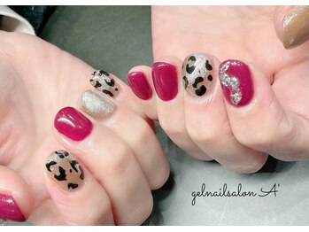 レオパード/ベリーピンク