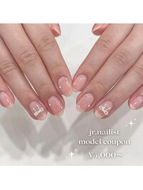 【jr nailist】シンプルネイル