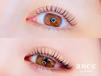 アンセ 姫路店(ance eyelash)の写真/[姫路/フラットラッシュ/似合わせまつげパーマ］似合わせ施術ならお任せを!《ブラウンフラットラッシュ》