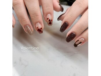 エンズネイル(O’s nail)/バレンタインネイル