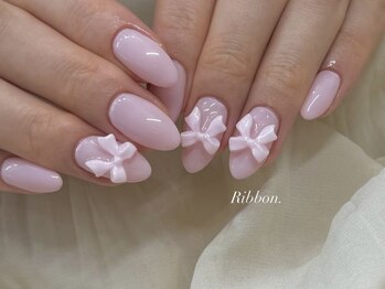 リン 恵比寿(RiN.)/ピンクリボンネイル akane