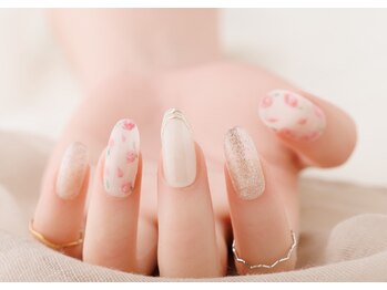 エムスラッシュ ソル センター南(M.SLASH SOL)/春のバラネイル