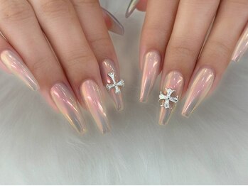ネイルサロン マーチ おもろまち店(NAIL SALON MARCH)/オーロラミラーネイル
