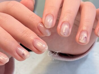 ウギ 北浜店(Ugi.)の写真/持ち込み歓迎◎派手すぎないのに可愛い。仕事もプライベートも毎日が少し楽しくなるあなたらしいネイルに◇
