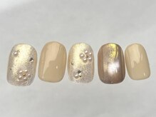 アイネイルズ 恵比寿店(I nails)/フラワーラメゴールド