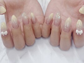 クリームレモンネイル