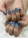 ブルーローズネイル♪