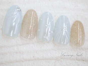 ラグジュアリー ネイルズ(Luxury Nails)/ぷっくり*フラワーNail