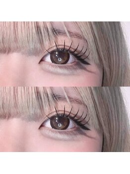 クレビア(CreBiA)/フラットラッシュ/目尻長め