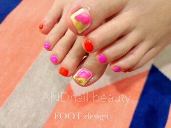 アンドネイル ビューティー(AND nail,beauty)/夏ネイル/フットネイル/藤沢