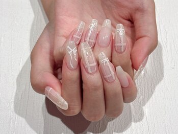 シェリー(CHERIE)の写真/抜け感×モテカワの最強ネイル☆経験を積んだ高い技術力で魅力的な指先に！ケアにも徹底しています◎