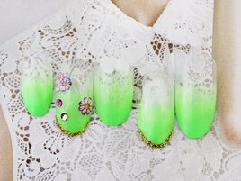 【お花ネイル】