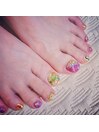 キラキラフットネイル☆