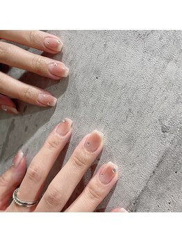 アンダーバーホワイトプラス 南海難波店(_WHITE+)/チークネイル