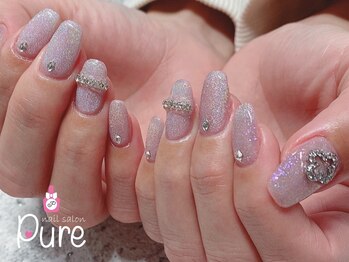 ピュア(Pure)/キラキラワンカラーネイル