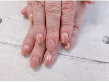 ネイル ビューティーマジック 葛西本店/ピンクゴールドミラーネイル