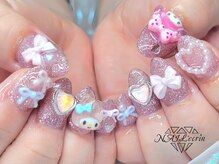 ネイル エクラン 町田店(NAIL’ecrin)/ラメ/マイメロ/キャラネイル