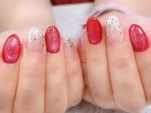 ディアリーネイル(Dearly Nail)/マグネット＆ラメグラデーション