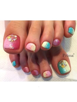 フット×Wグラデーション