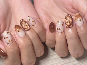 スワロンネイル 名古屋店(SWALLON NAIL)/リボン×キルティング