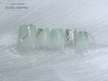 ■グラデーションにラメ+ミラーネイル☆彡【¥6000】