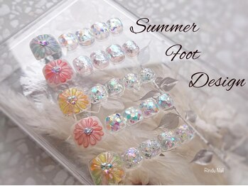 リンドゥネイル(Rindu Nail)/ぷっくりフラワーorマーメイド