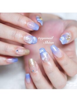 たゆ ネイル(たゆnail)/グラデーション空ネイル