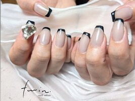 フレンチネイル×オプ有