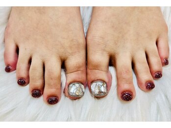 ネイルキュート アンド クールラッシュ 亀有店(nailcute & CoolLash)/フット 埋めつくし
