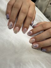モツヲネイル(motsu.O! NAIL)/ラベンダー畑ニュアンスデザイン