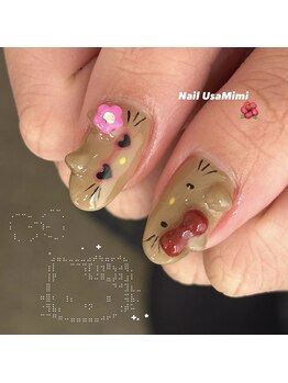 ネイル ウサミミ(Nail UsaMimi)/夏ネイル