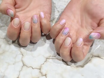 カラフルマーメードネイル