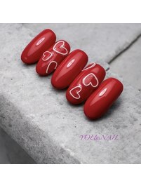 3Dハートネイル