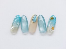 アクアマーメイドネイル