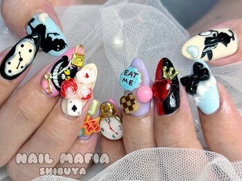 ネイルマフィア 渋谷(NAIL MAFIA)の写真/【圧倒的な技術力】JAN本部認定講師在籍の実力派!お爪に優しい一層残しのフィルイン導入」モチの 良さも◎