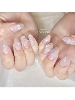 リッシュ トロワ(RICHE trois)/マグネットパープルチークネイル