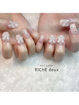 リッシュ ドゥ(RICHE deux)/パールリボン×シアーカラー
