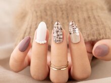 ヴァンネイル みなとみらい馬車道(VINGT NAIL)/ツイード×ブラウン