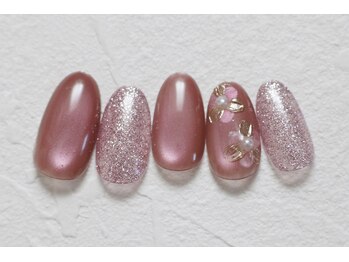 春・マグネットネイル