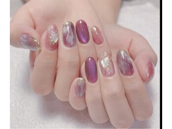 美人計ネイルサロン/シンプルデザイン8本¥8000