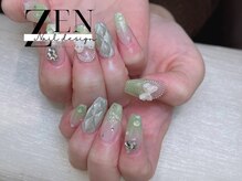 ゼン ネイル デザイン 池袋(ZEN NAIL DESIGN)/* 長 さだしやり放題×つけ放題