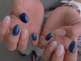 バブル×シアーネイビー