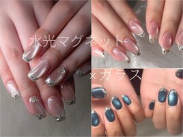 フレンチ/オフィス/春ネイル