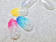 ナル バイ ネイルブレイク(Nalu by Nail Break)/江戸切子　浴衣ネイル